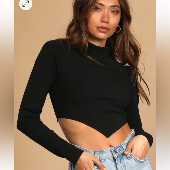 Lulus Tops - Lulus Trend Of The Night Crop Top